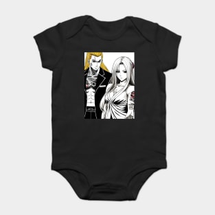 Couple Chef Manga Tatoo Baby Bodysuit